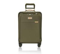 Briggs & Riley Valigie Spinner Espandibili 4 Ruote, Oliva, Carry-On 56cm, Essenziale a mano