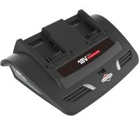 Briggs&Stratton Caricabatteria Doppio per Batterie 18V Agli Ioni Di Litio Utlizz