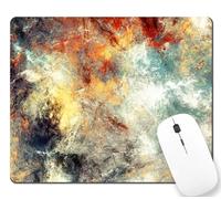 Bright Artistic Splashes Abstract Painting Color Texture Tappetino per Mouse Soffice Mousemat Lavabile Tappetini per Il Mouse per Laptop Ufficio Computer 25X30Cm