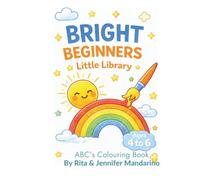 Bright Beginners Little Library ABC’s animal colouring book for ages 4-6