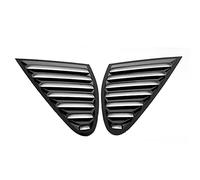 Bright Black ABS Side Window Louver Scoop Cover Trim, Air Vent Louver for 2009~2018, Non - Destructive Installation with Strong Adhesive, Sporty Exterior Upgrade for Driver