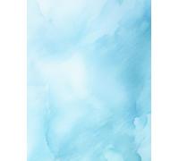 Bright & Bold Undated Monthly Planner (Blue Watercolor): Fun, Colorful 12-Month Organizer with Blank Notes Pages | 8.5 x 11 Large Size