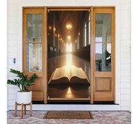 Bright Book Print No.13 Coperture decorative per porte, striscione per interni ed esterni, primavera, estate, autunno, inverno, Halloween, Natale, decorazioni per la casa