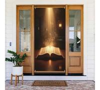 Bright Book Print No.15 Coperture decorative per porte, striscione per interni ed esterni, primavera, estate, autunno, inverno, Halloween, Natale, decorazioni per la casa