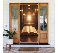 Bright Book Print No.36 Coperture decorative per porte, striscione per interni ed esterni, primavera, estate, autunno, inverno, Halloween, Natale, decorazioni per la casa