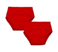 Bright Bots - Riutilizzabili Potty Training Pantaloni, Mutandine di apprendimento, Confezione Doppia, L, 24-30 Mesi, Colore: Rosso