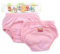 Bright Bots - Riutilizzabili Potty Training Pantaloni, Mutandine di apprendimento, Confezione Doppia, XL, 30-36 Mesi, Colore: Rosa Pallido