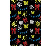 Bright Butterfly & Bow Journal Fun Aesthetic Notebook with Rainbows, Suns & Clouds for Creative Writing or School Notes