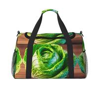 Bright Cavolo Stampa Weekender Pernottamento Carry On Bag Duffel Bag per Viaggio Donne Uomini Palestra Bagagli Borsa Carry on, Nero , Taglia unica