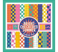Bright Checkered Summer Scrapbook Paper: Retro Craft Paper Pad With Grids and Checkerboard Patterns For Scrapbooking, Mixed Media, Junk Journals & Paper Crafts; 8.5 x 8.5"