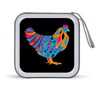 Bright Chicken Funny CD Holder 40 Capacità DVD Caso Disco Protettivo Storage Organizer Bag per Auto Casa Viaggio
