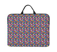 Bright Colorful Weed Pattern Stampa 14 pollice Caso Del Computer Portatile Del Manicotto Della Copertura Del Notebook Borsa Per Il Lavoro Quotidiano Viaggi