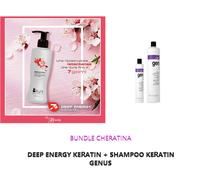 BRIGHT DEEP ENERGY KERATIN RICOSTRUTTORE CAPILLARE + SHAMPOO KERATIN GENUS 300gr