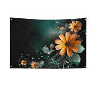 Bright Flowers Flag 119,4 x 177,8 cm No Fade Bandiera di benvenuto Giardino Cortile Casa Bandiere Decorative Garden Yard Cartello Interno Esterno Banner Party Home Decor