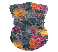 Bright Flowers On The Marble 26X30Cm Versatili Protezione del Viso Traspirante Headwrap per Outdoor Yoga Arrampicata