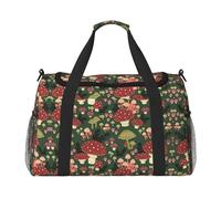 Bright Funghi Art Travel Duffel Bag Weekend Bag Weekender Pernottamento Carry On Hand Bag Allenamento Sport Ospedale