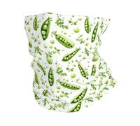 Bright Green Beans Print 26X30Cm Antivento Passamontagna Unisex Sciarpa al Collo per Bambini Motocicletta Estivo