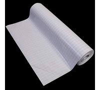 Bright Ideas BI9016 - Pellicola protettiva per libri, 330 mm x 25 m, a base d'acqua, autoadesiva, con griglia di taglio, colore: Trasparente