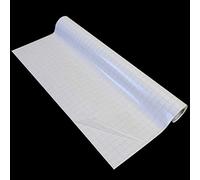 Bright Ideas Pellicola protettiva trasparente per libri, 330 mm x 3 m, a base d'acqua, autoadesiva, con griglia di taglio, BI9012