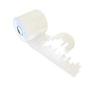 Bright Ideas Rotolo di bordo ondulato per esposizioni scolastiche, bianco, 57 mm x 7,5 m (15 m quando diviso), BI7866