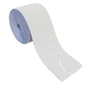 Bright Ideas Rotolo di bordo ondulato per esposizioni scolastiche, bianco, 57 mm x 7,5 m (15 m quando diviso), BI7891