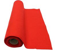 Bright Ideas Rotolo di feltro rosso Dimensioni foglio: 45 cm x 2,5 m, 1,4 mm di lana morbida spessa e feltro sintetico fornito sul rotolo. Ideale per lavori artigianali, cucito, patchwork e arti e