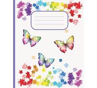 Bright Leaves & Butterflies Composition Notebook: Colorful Composition Book For All Ages