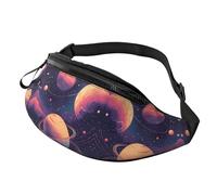 Bright Moon - Marsupio a tracolla unisex con gatto nero, regolabile, con stampa di notte stellata, borsa a tracolla per genitori, borsa a tracolla rapida per gli oggetti essenziali del bambino durante