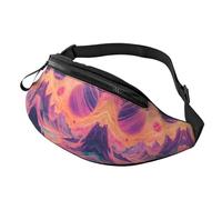 Bright Moon - Marsupio a tracolla unisex con gatto nero, regolabile, con stampa di notte stellata, borsa a tracolla per genitori, borsa a tracolla rapida per gli oggetti essenziali del bambino durante