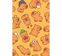 Bright Orange Capybara Notebook: Perfect for Animal Lovers & Fans of Capybaras: A Fun, Adorable Journal with an Orange and Yellow Capybara Design for Writing, Doodling, and Planning