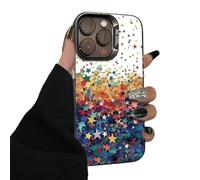 Bright Star Piccola Fresco Antiurto Cassa Del Telefono per iphone16plus/16pro/16/15/14 nero