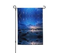Bright Stars - Bandiere da giardino, 28 x 40 cm, double face, bandiere da giardino per esterni, bandiere da giardino per vacanze