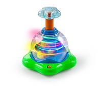 Bright Starts Press & Glow Spinner Cause and Effect Musical Baby Toy, Age 6 Mont