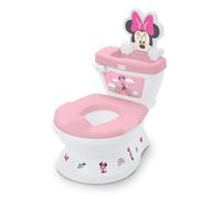 Disney Baby Minnie Mouse My Size Vasino Bambini di Bright Starts, 2-in-1 Vasino con Suono di Scarico, Sedile WC Rimovibile, Include 12 Adesivi, Addestramento al Vasino, Da 18 Mesi