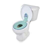 Bright Starts, Disney Baby Stitch Flip & Sit Riduttore WC Bambini, Sedile WC Sicuro con Maniglie Antiscivolo, Facile da Montare, Da 18 Mesi, Blu