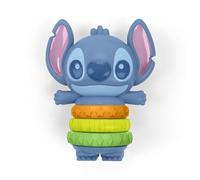 Bright Starts Disney Baby Stitch Twist-a-Stitch - Giocattolo Fidget con Anelli Testurizzati e Perline a sonaglio, 0+ Mesi