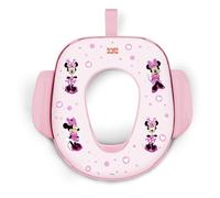Bright Starts Disney Minnie Mouse morbido vasino, sedile imbottito per bambini con manici e gancio per appenderlo, adatto alla maggior parte dei servizi igienici, dai 18 mesi in su fino a 22,7 kg