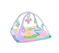 Bright Starts FoldAway Wild Wiggles Sweet Safari - Palestrina multiattività compatta per bambine, con 5 giocattoli inclusi, 0+ mesi