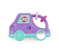 Bright Starts, Giocattolo Portatile Safari Driver con Musica e luci, scimmietta, attività da Viaggio, Unisex, Viola, 3+ Mesi