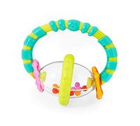 Bright Starts, Grab And Spin Baby Rattle And BPA-Free Teether Toy, dai 3 Mesi in su