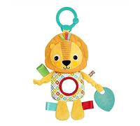 Bright Starts Huggin' Lights Giocattolo luminoso musicale per passeggino e in viaggio - Leone - Unisex, neonato +