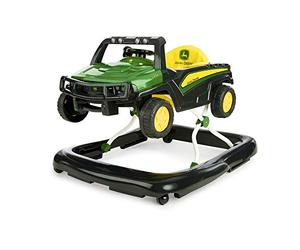 Bright Starts John Deere 4-in-1 Gator centro attività e girello verde per bambini con volante interattivo rimovibile, a partire da 6 mesi