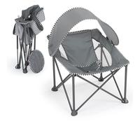 Bright Starts Pop 'N Chill - Seggiolino da viaggio per interni ed esterni, con tettuccio UPF 50+, colore: grigio, età 0-6 mesi