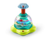 Bright Starts Press and Glow Spinner Cause And Effect Musical Baby Toy, Age 6 Mo
