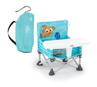 Bright Starts, Rialzo per sedia portatile Pop ‘N Sit alla ricerca di Nemo di Disney, per uso interno/esterno, sedile da pavimento con vassoio, verde chiaro, 6 mesi-3 anni