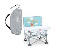 Bright Starts, Rialzo per sedia portatile Pop ‘N Sit Winnie the Pooh di Disney, per uso interno/esterno, sedile da pavimento con vassoio, verde chiaro, 6 mesi-3 anni