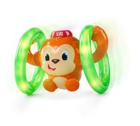 Bright Starts Roll & Glow Scimmia gattonante con luci e suoni per bambini dai 6 mesi in su