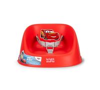 Bright Starts Seggiolino Rialzato per Pappa Disney Cars My Spot, Facile da Pulire, Imbracatura a 3 Punti, Cinghie Rimovibili Lavabili, Rosso