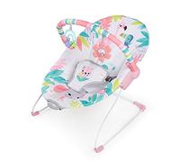 Bright inizia Transat Bébé Rose Flamant, vibrazioni rilassanti, risveglio Ark con giocattoli interattivi