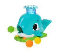 Bright Starts Silly Spout Balena Popper, Gioco con Palline per Bebè dai 6 Mesi, con Musica e luci, Collezione Having A Ball, Unisex, 3 Palline Incluse
